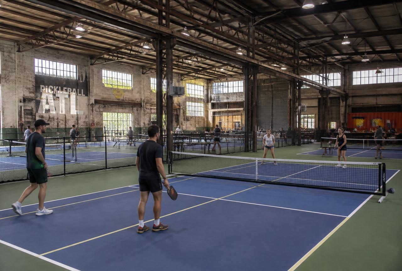 Padel + Play Harbourside courts